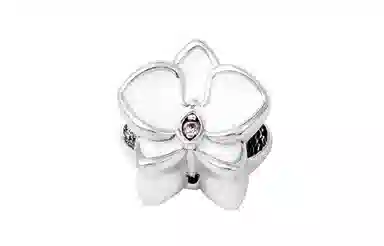 Pandora White Magnolia Enamel Bracelet Charm