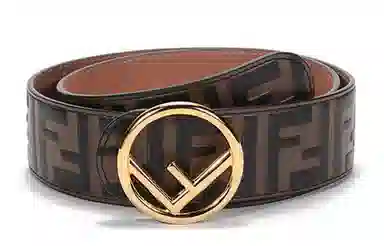 Fendi FF Leather Belt