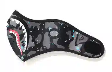 A BATHING APE BAPE Camo Shark Mask Black
