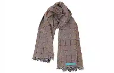 UNVESNO Plaid Tassel Scarf