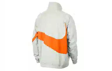 Nike Big Swoosh Half-Zip Jacket White Orange