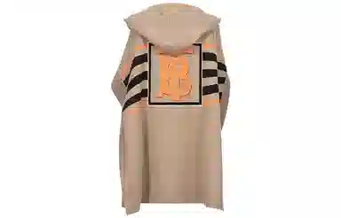 Burberry Hooded Wool Poncho