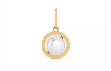 CELINE Separables Swivel Gold Pendant