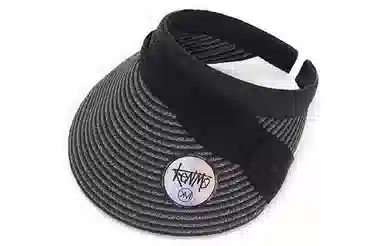 肯默草编大帽檐帽子  夏季防晒空顶帽  多折丝带发箍帽  女款 多色可选