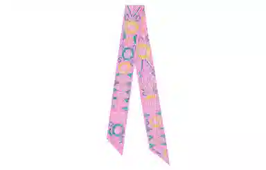 Hermes Kelly Pearl Bag Twilly Scarf Pink