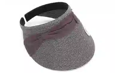 肯默草编大帽檐帽子  夏季防晒空顶帽  多折丝带发箍帽  女款 多色可选