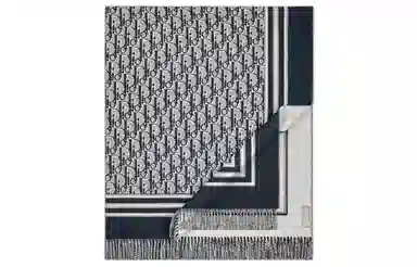 Dior Oblique Shawl Navy/Grey