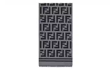 Fendi Wool Scarf Black Grey