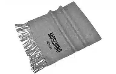 Moschino Classic Logo Wool Scarf