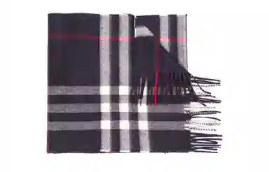 Burberry Cashmere Scarf Navy Blue