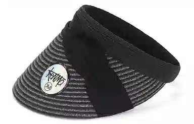 肯默草编大帽檐帽子  夏季防晒空顶帽  多折丝带发箍帽  女款 多色可选