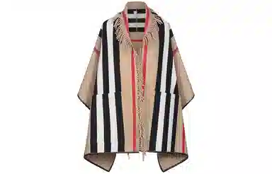 Burberry Wool Fringe Shawl