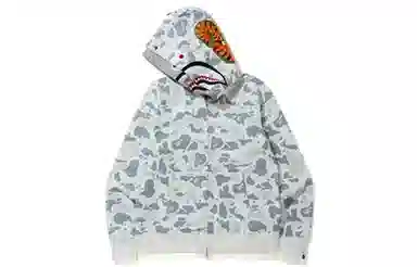A BATHING APE Space Camo Shark Full Zip Hoodie