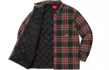 Supreme FW21 Week 12 Quilted Plaid Flannel Shirt