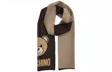 Moschino Teddy Logo Scarf