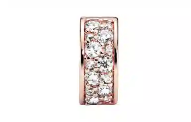 Pandora Sparkling Elegance Silicone Clip Rose Gold