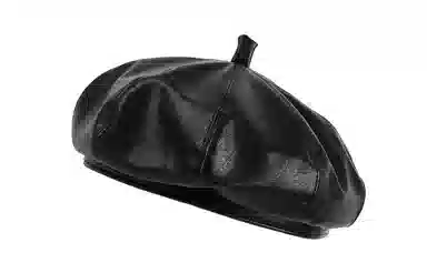 MUSTKOO Pumpkin Leather Beret