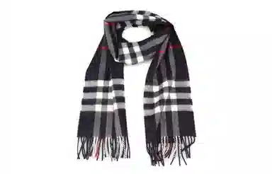 Burberry Cashmere Scarf Navy Blue