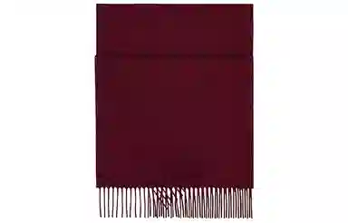 Hermes Logo Tassel Cashmere Scarf