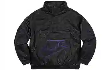 Supreme x Nike Box Logo Leather Jacket Black