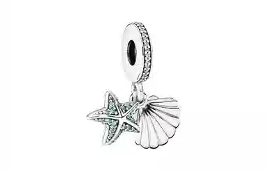 Pandora Starfish and Seashell Pendant