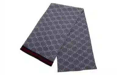 Gucci Wool Scarf Gray