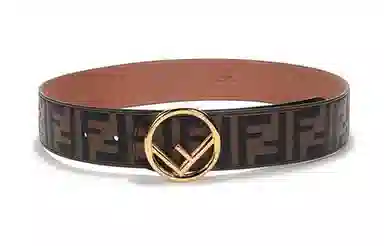 Fendi FF Leather Belt