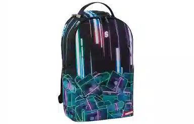 SPRAYGROUND Cyberpunk Neon Backpack