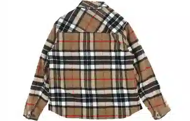 WE11DONE Plaid Half-Zip Shirt
