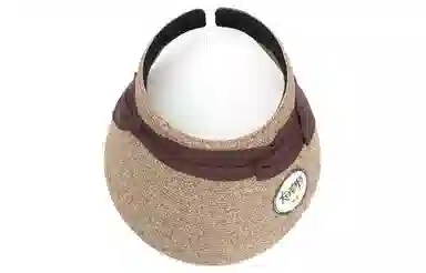 肯默草编大帽檐帽子  夏季防晒空顶帽  多折丝带发箍帽  女款 多色可选