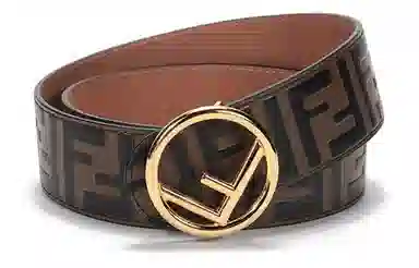 Fendi FF Leather Belt