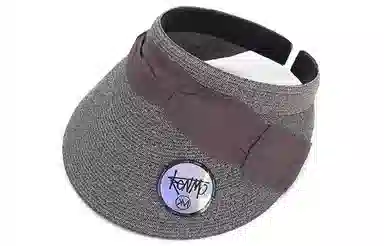 肯默草编大帽檐帽子  夏季防晒空顶帽  多折丝带发箍帽  女款 多色可选