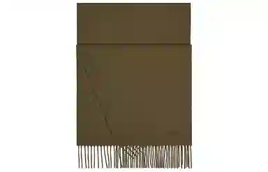 Hermes Logo Tassel Cashmere Scarf