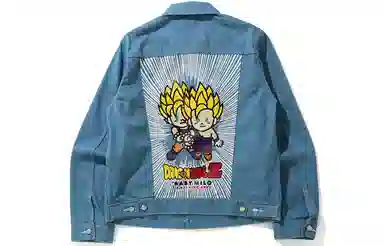 A BATHING APE X Dragonball Z Baby Milo Big Ape Head Denim Jacket