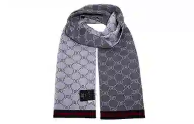 Gucci Wool Scarf Gray