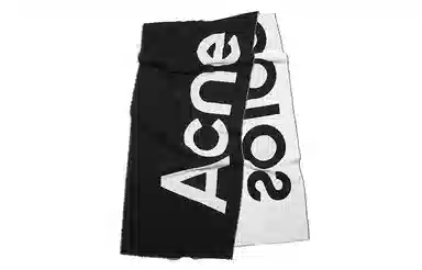 Acne Studios Scarf Black White