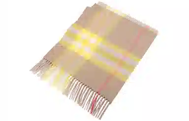 Burberry Check Scarf Camel