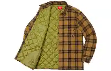 Supreme FW21 Week 12 Quilted Plaid Flannel Shirt