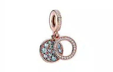 Pandora Rose Gold Blue Charm