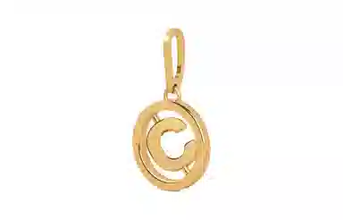 Celine Separable Swivel Gold Pendant
