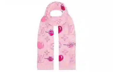 Louis Vuitton Logomania La Folie Scarf Pink