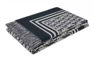 Dior Oblique Shawl Navy/Grey