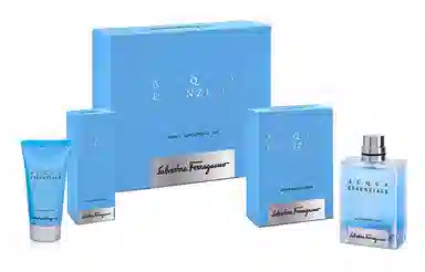 菲拉格慕 蔚蓝之水+沐浴露男士套装