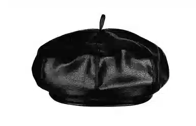 MUSTKOO Pumpkin Leather Beret