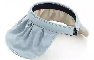 肯默 贝壳设计遮阳  发箍两用  帽身可折叠 涤纶 防晒帽 男女同款情侣款