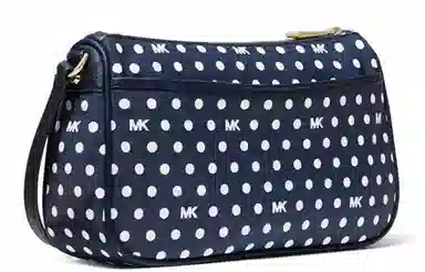 Michael Kors Jet Set Navy White Polka Dot