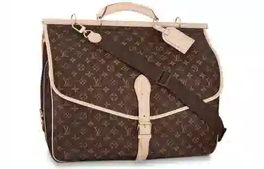 Louis Vuitton Monogram Carved Hunting Bag Brown