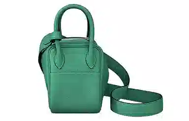 HERMES Lindy Mini 19 Taurillon Clemence 6W Menthe