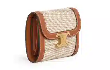 Celine Triomphe Canvas Wallet