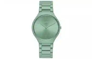 RADO True Thin Series R27096662 Green Ceramic